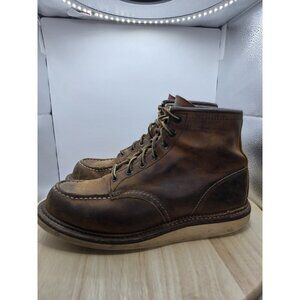 Red Wing Heritage 1907 Classic Moc Toe Copper 6" 8 1/2 D 8.5 boots